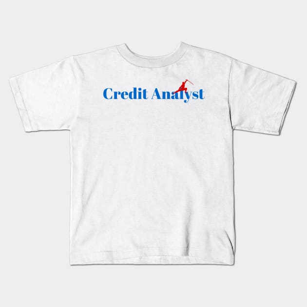 The Credit Analyst Ninja Kids T-Shirt by ArtDesignDE